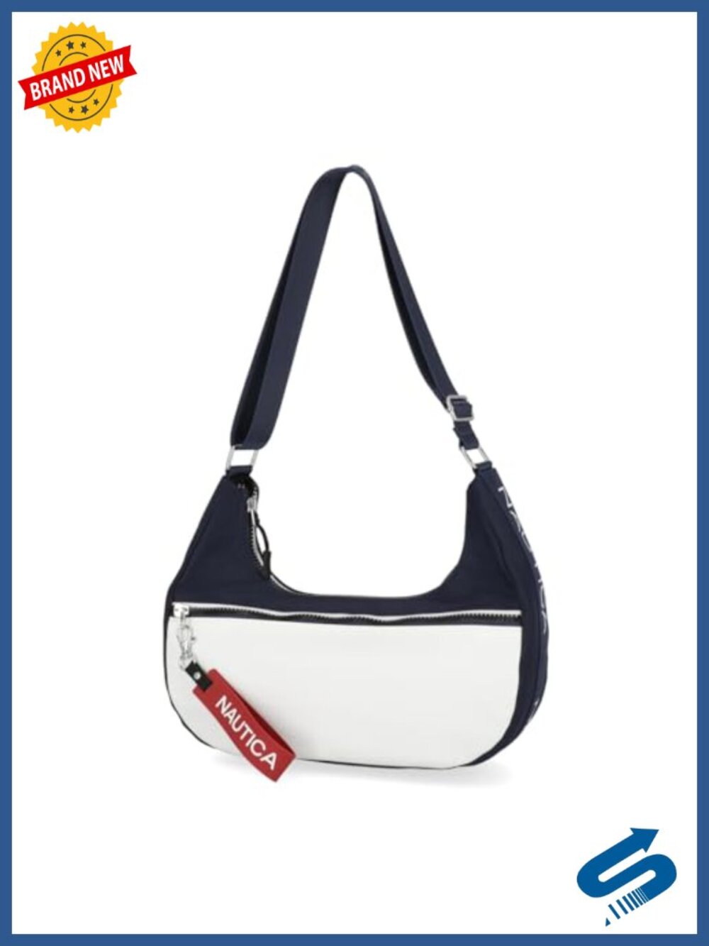 Lightweight Nylon Hobo Shoulder Bag with Adjustable Crossbody Strap,